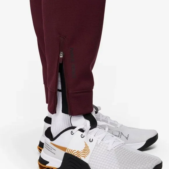 NWT [Nike] Therma Sphere Therma-FIT Burgundy Athletic Fitness Pants Men's Sz S - Picture 4 of 7